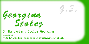 georgina stolcz business card